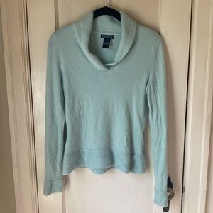 Daniel Bishop Sweater 100% Cashmere Pale Green Sweater